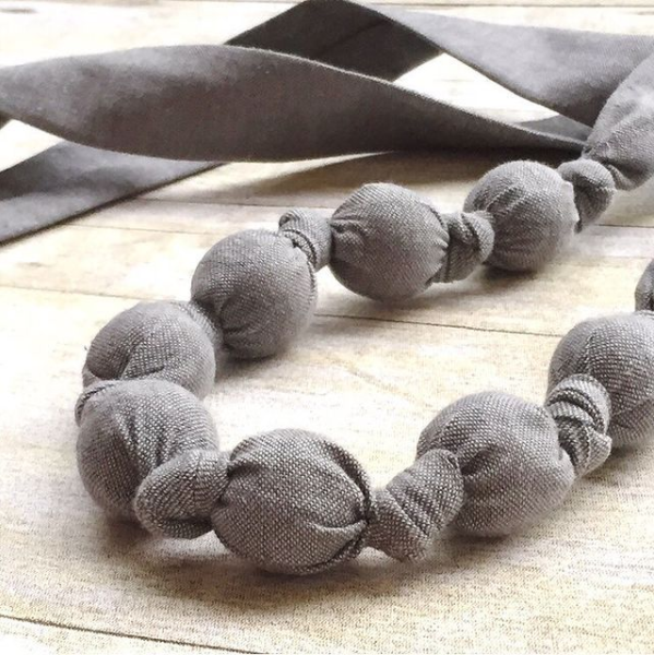 Organic Cotton + Maple Nursing Necklaces